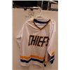 Image 1 : Signed Slapshot Chiefs Jersey with Certificate of Authenticity - XL