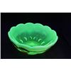 Image 1 : Mosser Green Opalescent Uranium Glass Cherries Bowl