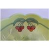 Image 4 : Mosser Green Opalescent Uranium Glass Cherries Bowl