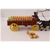 Image 5 : Cast Iron Wagon & 6 Horse Team, Complete with Cargo & Riders - As Seen Condition