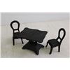 Image 3 : Cast Iron Miniature Table, Chairs & Sofa