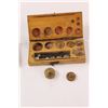 Image 3 : (2) Vintage Brass Balance Scale Weights with Wooden Boxes - Various Sizes/Weights (Incomplete Sets)