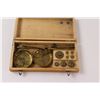 Image 7 : Vintage Brass Balance Scale & Weights in Wooden Box (West Germany) & Small Pendants