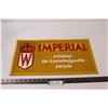 Image 1 : Vintage Imperial Whiskey Advertising Bar Mat 11x20"