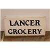 Image 2 : *Vintage Lancer Grocery Store Sign - Acrylic 23x49" (Some Cracks)