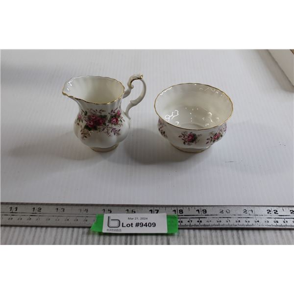 Royal Albert Lavender Rose Cream and Sugar