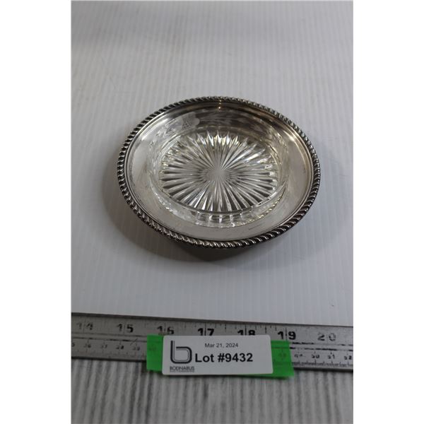 Birk's Sterling Butter Dish with Glass Insert