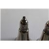 Image 2 : Salt and Pepper Shakers - Glass Lined, 3" Tall, Duchin Creation, Sterling, Weighted