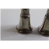 Image 3 : Salt and Pepper Shakers - Glass Lined, 3" Tall, Duchin Creation, Sterling, Weighted