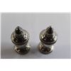 Image 4 : Salt and Pepper Shakers - Glass Lined, 4" Tall, Duchin Creation, Sterling, Weighted