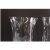 Image 3 : Duchin Sterling Silver Weighted Candle Holders with Hurricane Etched Glass - 9" Tall