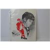 Image 2 : Signed Wayne Gretzky Print of Pencil Drawing - Wayne Gretzky Upper Deck Laminated Picture