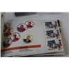Image 4 : NHL 75 Patch - (4) Gillette Series Trivia Card Sets (sealed) - NHL 75 Stamp Booklet