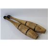 Image 2 : Pair of Vintage Wooden Throwing Clubs