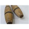 Image 5 : Pair of Vintage Wooden Throwing Clubs