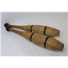 Image 6 : Pair of Vintage Wooden Throwing Clubs