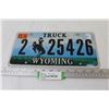 Image 1 : Truck Licence Plate - Wyoming 11-10
