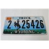 Image 3 : Truck Licence Plate - Wyoming 11-10