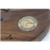 Image 4 : Ducks Unlimited Canada - Carved Wood Duck on Plaque w/Signature (small ding/damage on back)