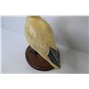 Image 7 : Ducks Unlimited Canada - Carved Wood Duck on Plaque w/Signature (small ding/damage on back)