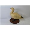 Image 8 : Ducks Unlimited Canada - Carved Wood Duck on Plaque w/Signature (small ding/damage on back)