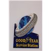 Image 2 : Good Year Service Station Porcelain Sign - 7x10" (Some Damage)