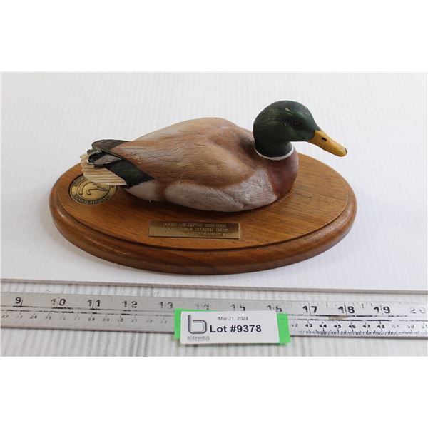 Ducks Unlimited Saskatchewan Sponsor Mallard Duck Decoy