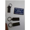 Image 4 : (2) Vintage Card Decks, (5) Keychains, Ford Magnet