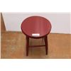 Image 1 : *Red Wooden Stool - 18 1/2" Tall