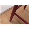 Image 2 : *Red Wooden Stool - 18 1/2" Tall