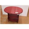 Image 1 : *Wooden Red Side Table - 15" x 24" x 23" Tall