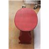 Image 5 : *Wooden Red Side Table - 15" x 24" x 23" Tall