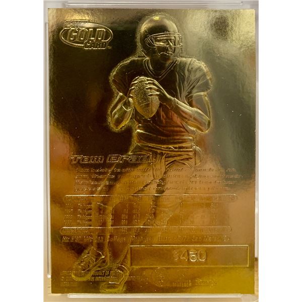 Tom Brady Fleer Ultra 23KT Gold Blue Metallic Auto Series Rookie Card WCG -  Graded 10 - Bodnarus Auctioneering