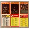 Image 1 : (3) CFL Early 1970s Pro Action Cards and Checklists