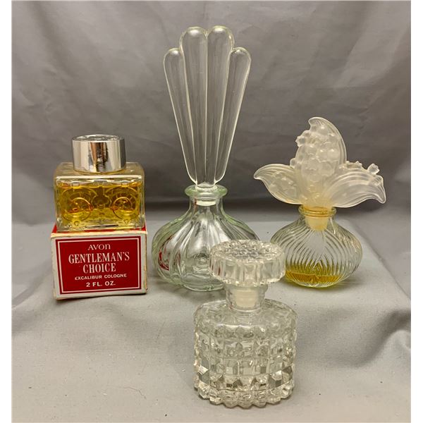 (4) Mixed Avon Perfume Bottles