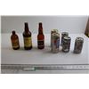 Image 1 : (3) Vintage Beer Bottles, (5) Vintage Beer Cans