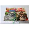 Image 1 : (2) Comics - 1956 Unexplored Worlds Comic (10 cent) - 1956 Atlas Jann Of The Jungle Comic (10 cent)