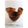 Image 1 : 6-Wooden Bowl Set