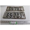 Image 1 : Pair of Saskatchewan 1948 License Plates