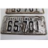 Image 2 : Pair of Saskatchewan 1948 License Plates