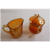 Image 4 : Carnival Glass Cream and Sugar Set