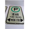 Image 3 : (2) Parking Signs - 12" x 18"