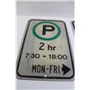 Image 2 : (2) Parking Signs - 12" x 17 3/4"