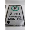 Image 3 : (2) Parking Signs - 12" x 17 3/4"