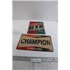 Image 1 : (2) Tin Signs - About 8" x 12"