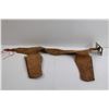 Image 6 : Vintage Childrens Holster Set - Leather, Silver and Turquoise Decoration