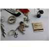 Image 4 : Assortment of Key Fobs, etc. - Coleman Lantern, Clock, Asian Fish, Silver Horse