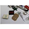 Image 5 : Assortment of Key Fobs, etc. - Coleman Lantern, Clock, Asian Fish, Silver Horse