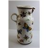 Image 5 : Butterfly Pitcher - Spain, 7" x 17" Tall