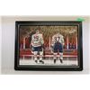 Image 1 : *Signed Canvas Print Of McDavid and Draisaitl - 34 x 25 x 2
